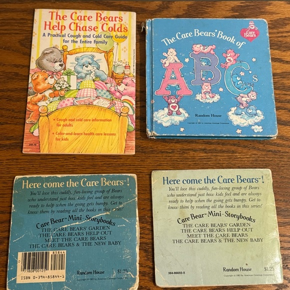LOT Meet the Care Bears Help Out Help Chase Colds Birthday Bears Book of Poems - Picture 2 of 16